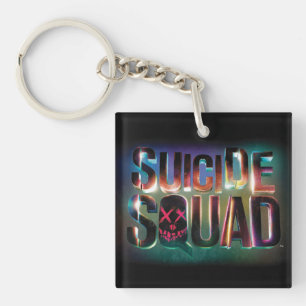 Suicide Squad   Colorful Glow Logo Key Ring