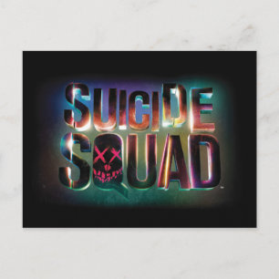 Suicide Squad   Colorful Glow Logo Postcard