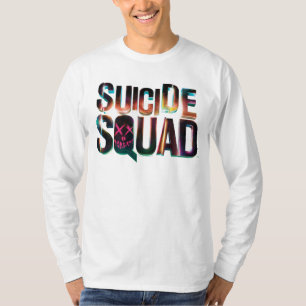 Suicide Squad Colorful Glow Logo T-Shirt