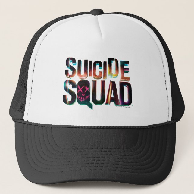 Suicide Squad | Colourful Glow Logo Trucker Hat (Front)