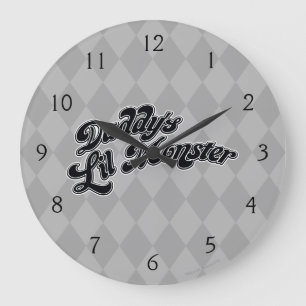 Suicide Squad   Daddy's Lil Monster Large Clock