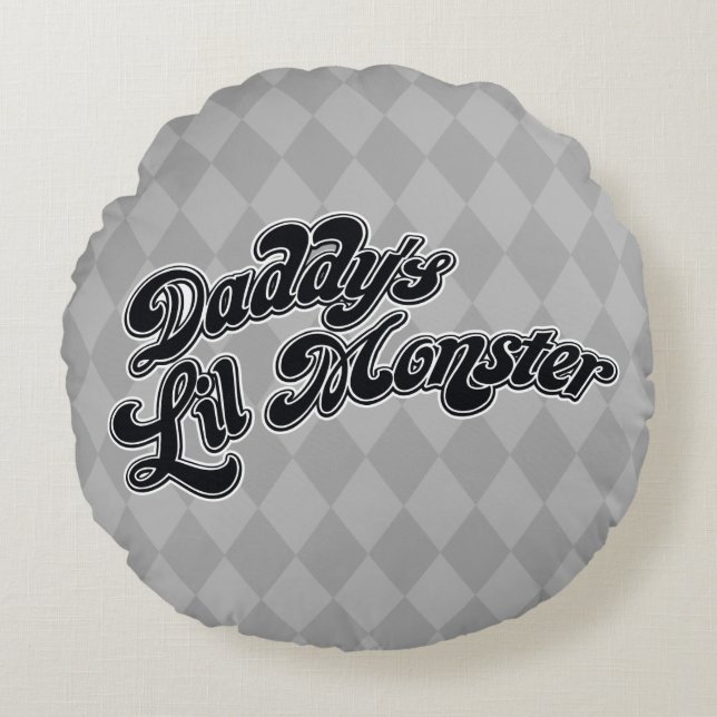 Suicide Squad | Daddy's Lil Monster Round Cushion (Front)