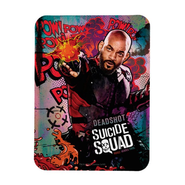 Suicide Squad | Deadshot Character Graffiti Magnet (Vertical)