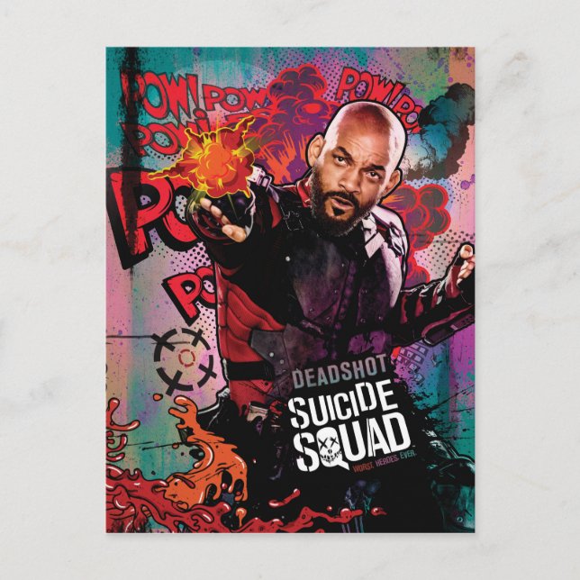 Suicide Squad | Deadshot Character Graffiti Postcard (Front)