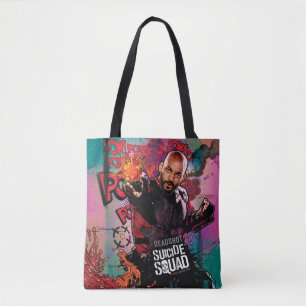 Suicide Squad Deadshot Character Graffiti Tote Bag