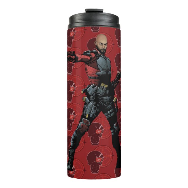 Suicide Squad | Deadshot Comic Book Art Thermal Tumbler (Front)