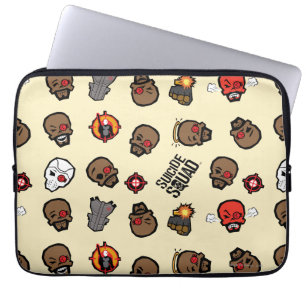 Suicide Squad Deadshot Emoji Pattern Laptop Sleeve