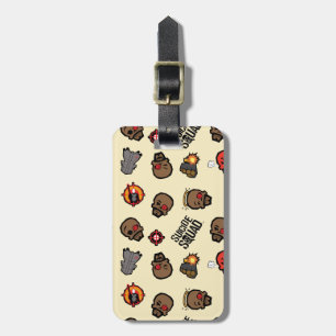 Suicide Squad Deadshot Emoji Pattern Luggage Tag
