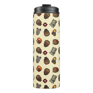 Suicide Squad   Deadshot Emoji Pattern Thermal Tumbler