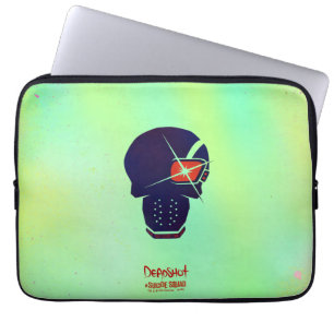 Suicide Squad   Deadshot Head Icon Laptop Sleeve