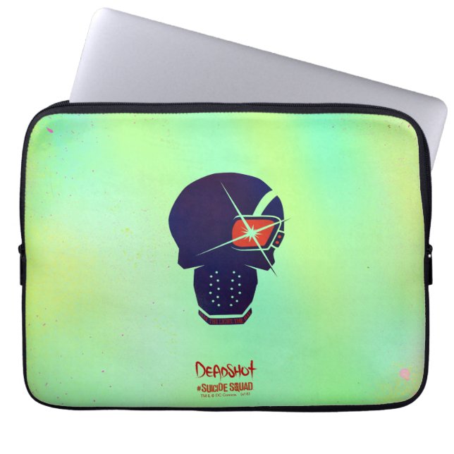 Suicide Squad | Deadshot Head Icon Laptop Sleeve (Front)