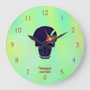 Suicide Squad   Deadshot Head Icon Large Clock