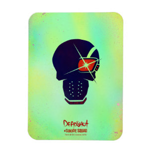 Suicide Squad   Deadshot Head Icon Magnet