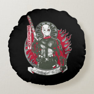 Suicide Squad   Deadshot "I am the Light" Round Cushion
