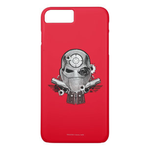 Suicide Squad   Deadshot Mask & Guns Tattoo Art iPhone 8 Plus/7 Plus Case