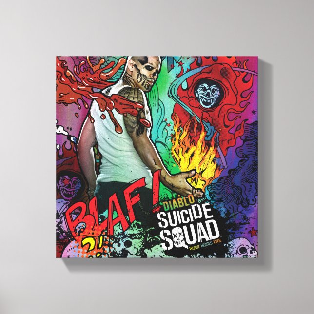 Suicide Squad | Diablo Character Graffiti Canvas Print (Front)