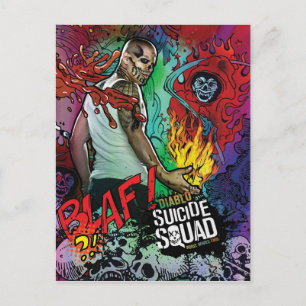 Suicide Squad   Diablo Character Graffiti Postcard