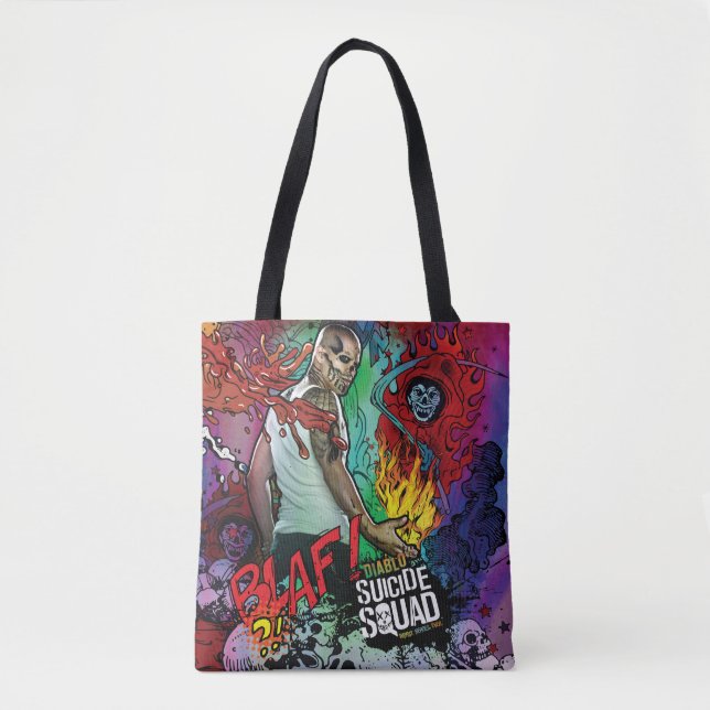 Suicide Squad | Diablo Character Graffiti Tote Bag (Front)