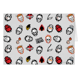 Suicide Squad Diablo Emoji Pattern
