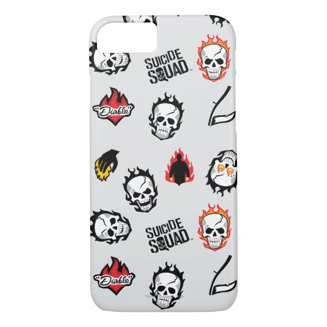 Suicide Squad | Diablo Emoji Pattern Case-Mate iPhone Case (Back)