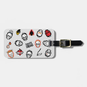 Suicide Squad Diablo Emoji Pattern Luggage Tag