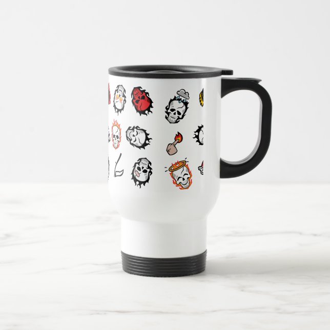 Suicide Squad | Diablo Emoji Pattern Travel Mug (Right)