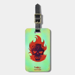 Suicide Squad   Diablo Head Icon Luggage Tag