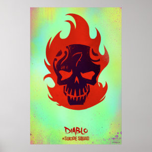 Suicide Squad   Diablo Head Icon Poster