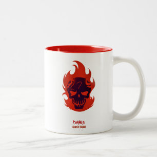Suicide Squad   Diablo Head Icon Two-Tone Coffee Mug
