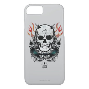 Suicide Squad Diablo Skull & Flames Tattoo Art iPhone 8/7 Case