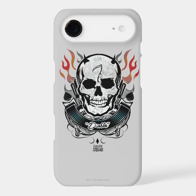 Suicide Squad | Diablo Skull & Flames Tattoo Art Case-Mate iPhone Case (Back)