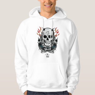Suicide Squad Diablo Skull & Flames Tattoo Art Hoodie