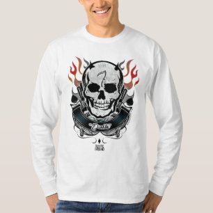 Suicide Squad Diablo Skull & Flames Tattoo Art T-Shirt