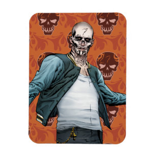 Suicide Squad   El Diablo Comic Book Art Magnet