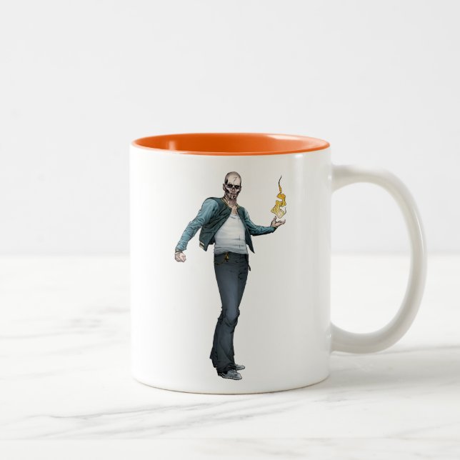 Suicide Squad | El Diablo Comic Book Art Two-Tone Coffee Mug (Right)