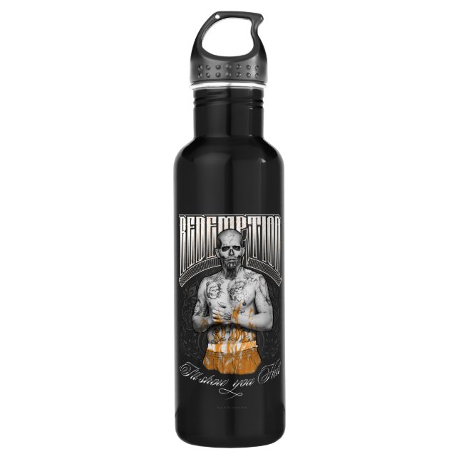 Suicide Squad | El Diablo "Redemption" Tattoo 710 Ml Water Bottle (Front)