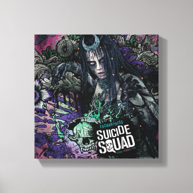 Suicide Squad | Enchantress Character Graffiti Canvas Print (Front)