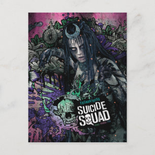 Suicide Squad Enchantress Character Graffiti Postcard
