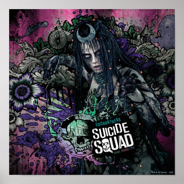 Suicide Squad | Enchantress Character Graffiti Poster (Front)