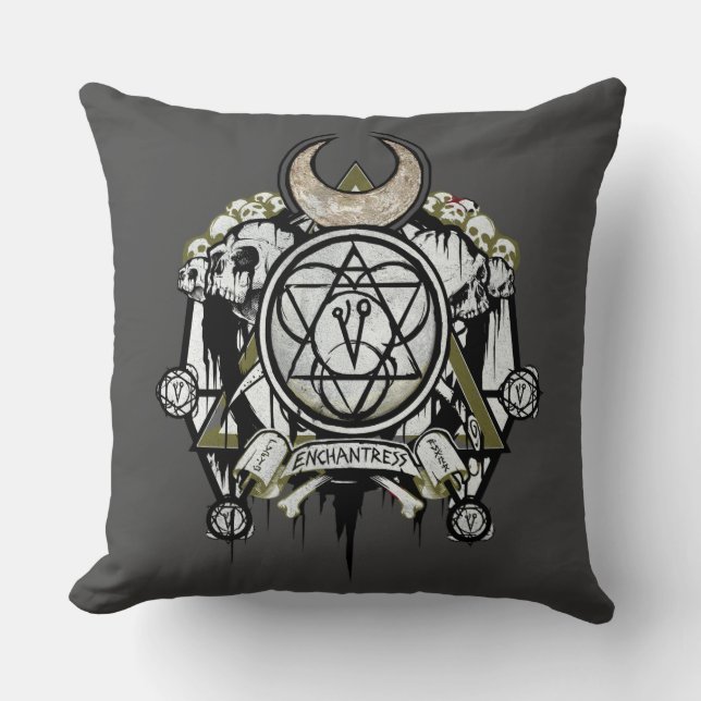 Suicide Squad | Enchantress Symbols Tattoo Art Cushion (Front)