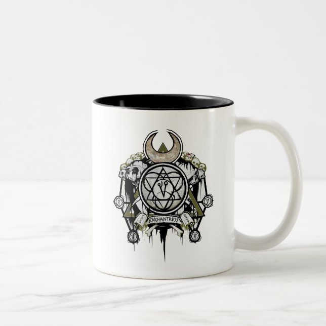 Suicide Squad | Enchantress Symbols Tattoo Art Two-Tone Coffee Mug (Right)