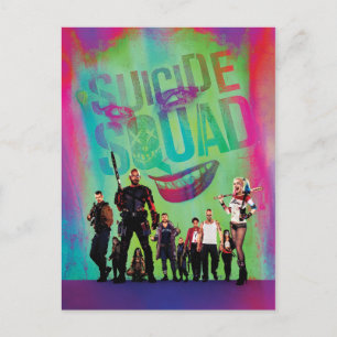 Suicide Squad Green Joker & Squad Movie Poster Postcard