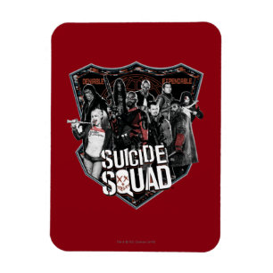 Suicide Squad   Group Badge Photo Magnet