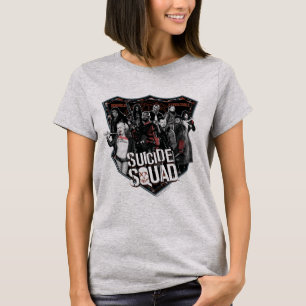 Suicide Squad Group Badge Photo T-Shirt