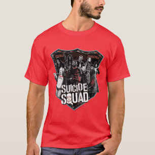 Suicide Squad   Group Badge Photo T-Shirt