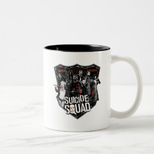 Suicide Squad Group Badge Photo Two-Tone Coffee Mug