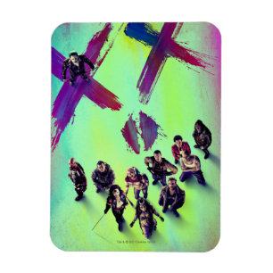Suicide Squad Group Poster Magnet