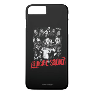 Suicide Squad Grunge Group Photo iPhone 8 Plus/7 Plus Case