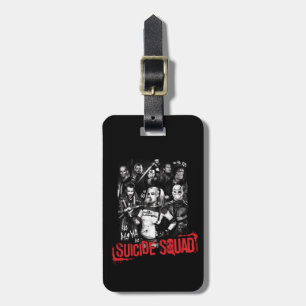 Suicide Squad   Grunge Group Photo Luggage Tag