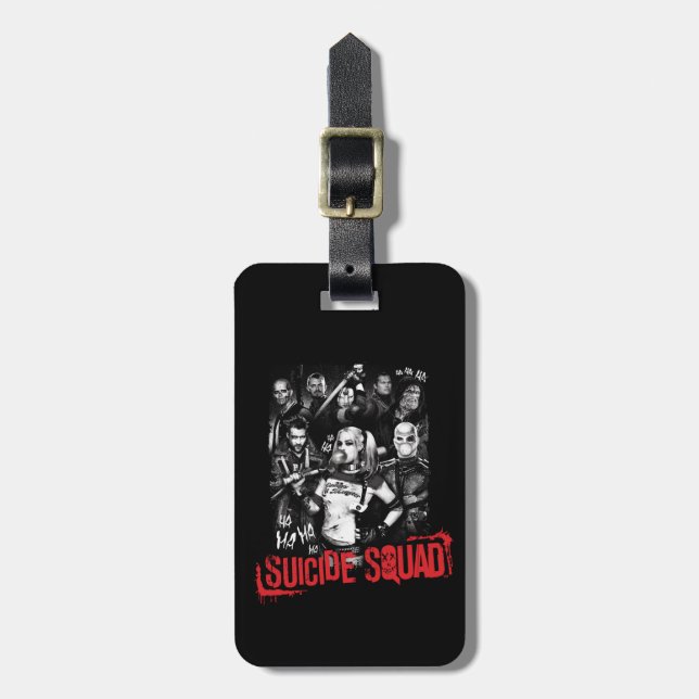 Suicide Squad | Grunge Group Photo Luggage Tag (Front Vertical)